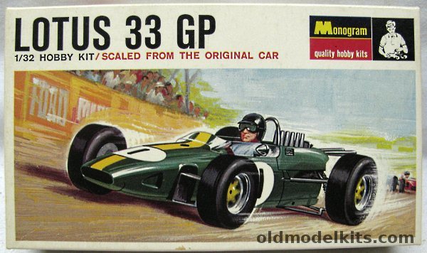 Monogram 1/32 Lotus 33 GP Race Car, PC138-75 plastic model kit